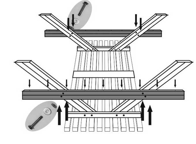 ύλινο τραπέζι κήπου - παγκάκι 2