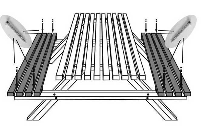 ύλινο τραπέζι κήπου - παγκάκι 4
