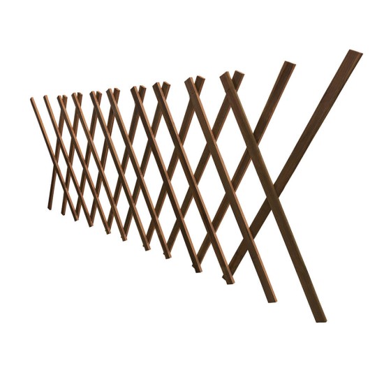 Ξύλινος φράχτης ανοιγόμενος premium 250x120 cm