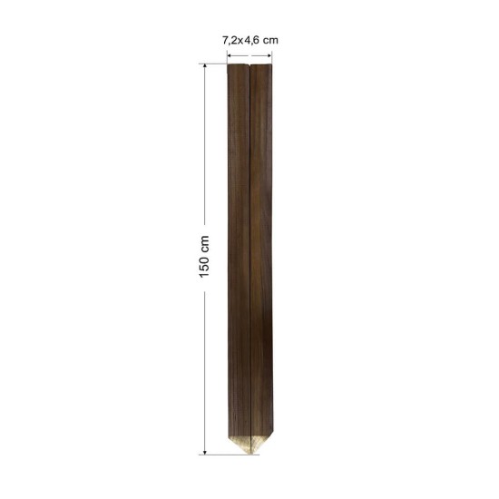 Ξύλινοι πάσσαλοι με μύτη για κήπους και φυτά