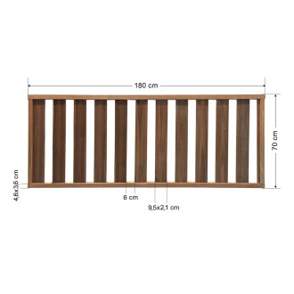 Ξύλινος φράχτης κλειστού τύπου 180x70cm