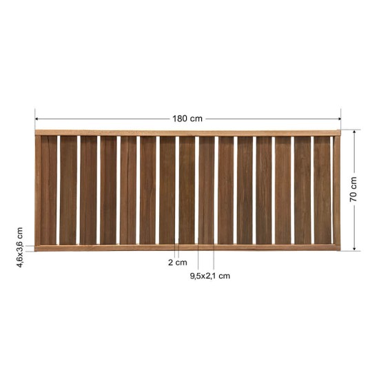 Ξύλινος φράχτης για κήπους και παρτέρια