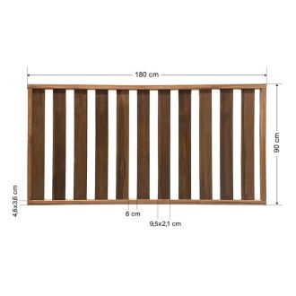 Ξύλινος φράχτης κλειστού τύπου 180x90cm