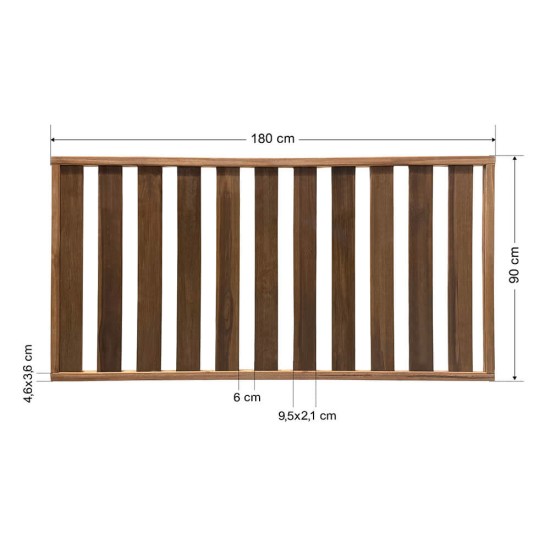 Ξύλινος φράχτης για κήπους και παρτέρια