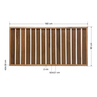 Closed type wooden fence 180x90cm