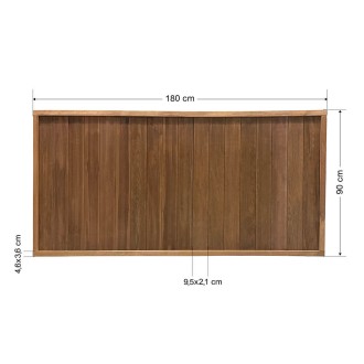 Closed type wooden fence 180x90cm