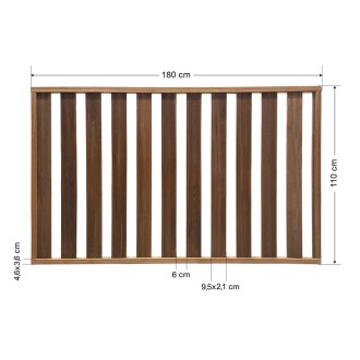 Closed type wooden fence 180x110cm