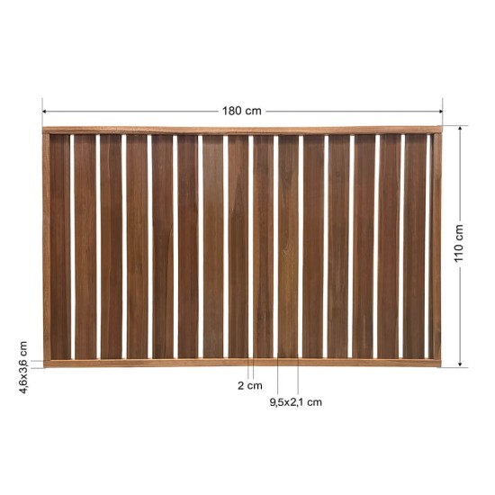 Ξύλινος φράχτης για κήπους και παρτέρια