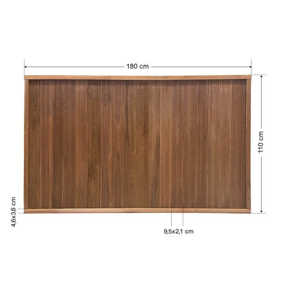 Ξύλινος φράχτης για κήπους και παρτέρια