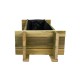 Vegetable garden with bottom - 74x37x22