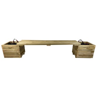 Bench pot set 220x40x40cm