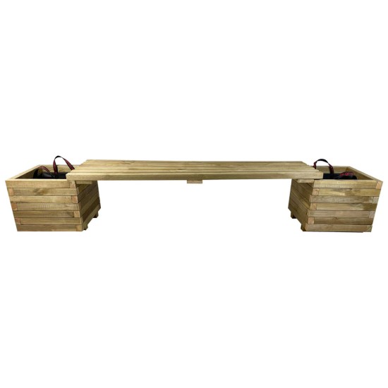 Bench pot set 220x40x40cm