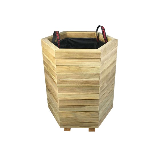 Γλάστρα εισόδου εξάγωνη στριφτή - 52x45x60