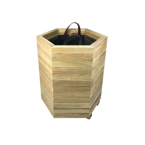 Γλάστρα εισόδου εξάγωνη στριφτή - 52x45x60