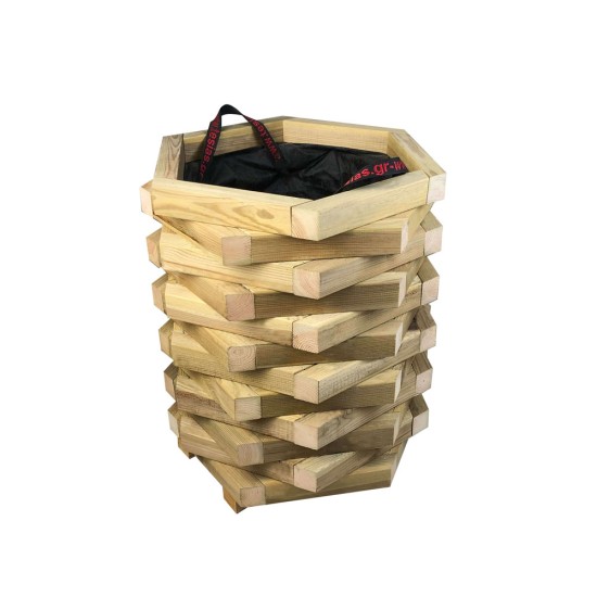 Γλάστρα εισόδου δωδεκάγωνη -ανοιχτές γωνίες - 52x45x60