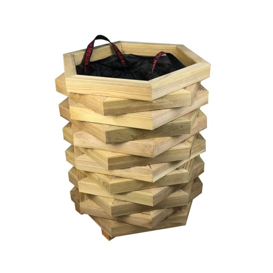 Γλάστρα εισόδου δωδεκάγωνη - κλειστές γωνίες - 52x45x60