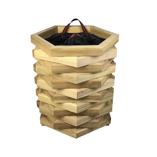 Γλάστρα εισόδου δωδεκάγωνη - κλειστές γωνίες - 52x45x60