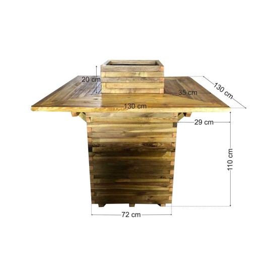 Ζαρντινιέρα με πάσο