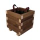 ΤΕΤΡΑΓΩΝΗ ξύλινη γλάστρα - 30x30x32