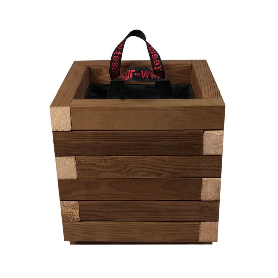 ΤΕΤΡΑΓΩΝΗ ξύλινη γλάστρα - 30x30x32