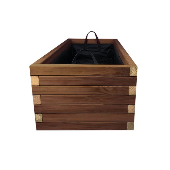Ζαρντινιέρα Ξύλινη Παραλ/μη 90x40x36cm