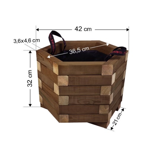 ΕΞΑΓΩΝΗ με ανοιχτές γωνίες - Δ42x32