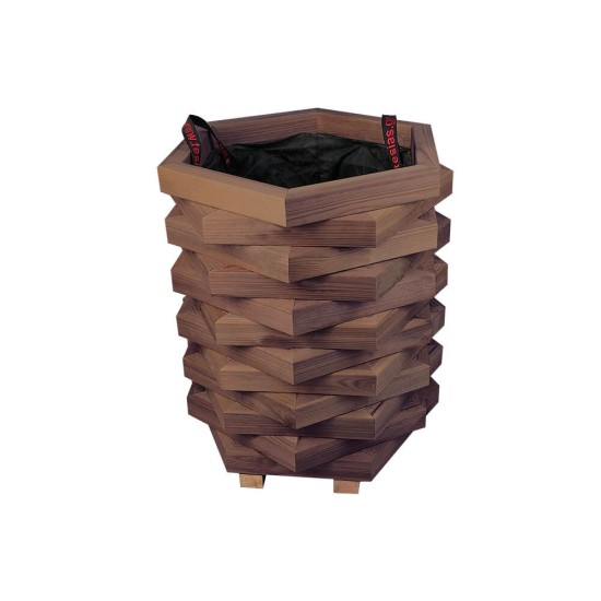 Γλάστρα εισόδου δωδεκάγωνη - κλειστές γωνίες - 52x45x60