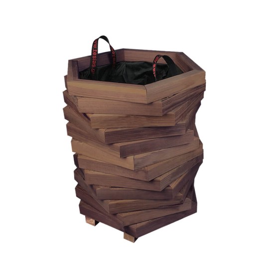 Γλάστρα εισόδου εξάγωνη στριφτή - 52x45x60