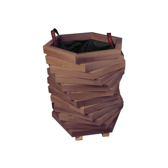 Γλάστρα εισόδου εξάγωνη στριφτή - 52x45x60