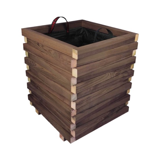 Γλάστρα εισόδου τετράγωνη ασύμμετρη - 50x50x60