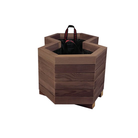 Ζαρντινιέρα Ξύλινη Σχήμα  No8 - 86x52cm