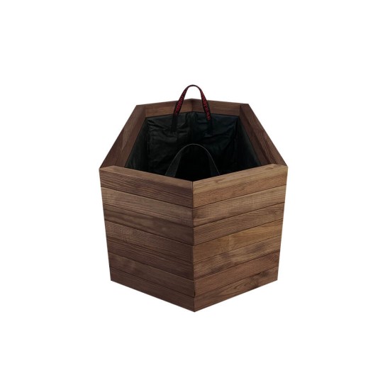 Ζαρντινιέρα Ξύλινη εξάπλευρη Δ85x36,5