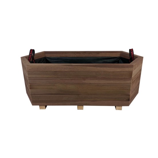 Ζαρντινιέρα Ξύλινη εξάπλευρη 100x45