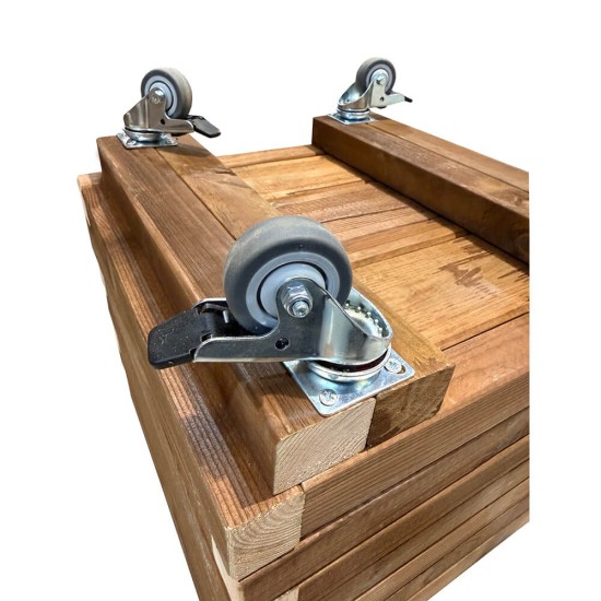 Σετ 4 ρόδες περιστροφικές με φρένο βαρέου τύπου