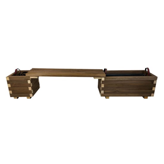 Potted bench set 190x30x36cm