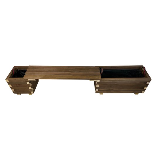 Potted bench set 190x30x36cm