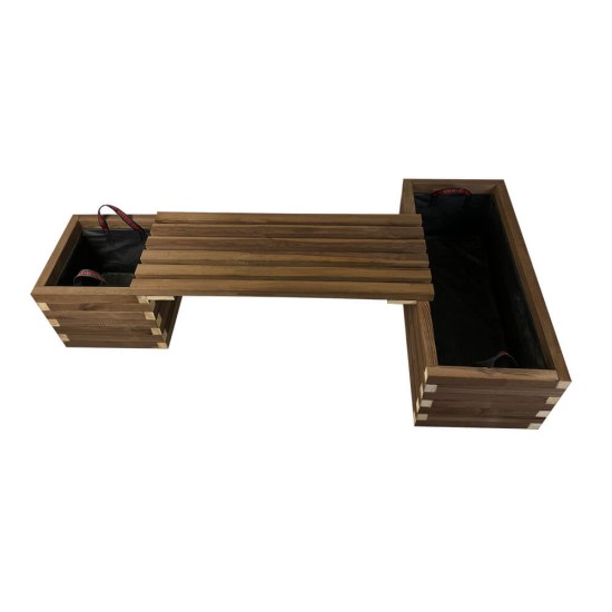 Παγκάκι γλάστρες σετ 220x40x40cm