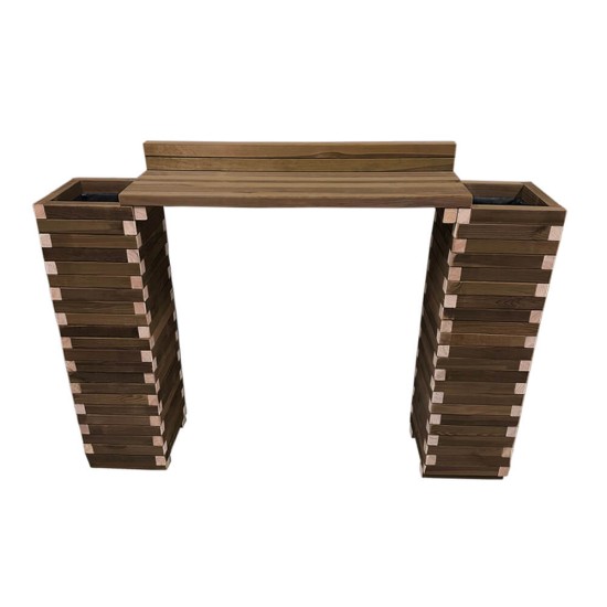 Σετ Γλάστρες - Παγκος 160x30x110cm