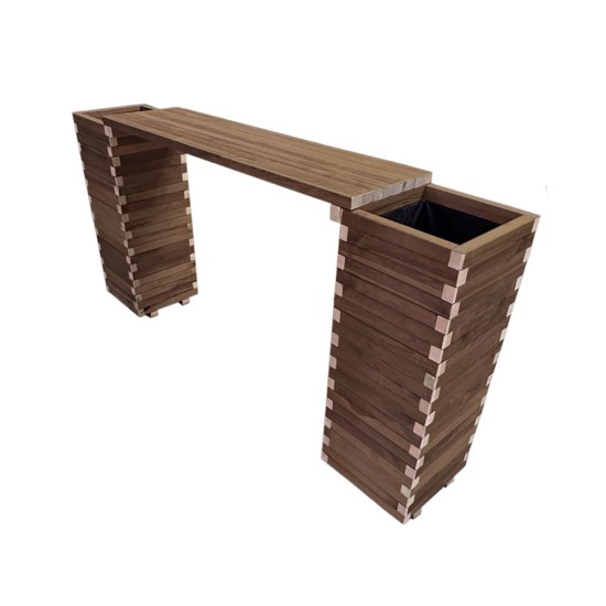 Σετ Γλάστρες - Παγκος 223x40x110cm