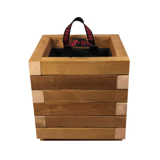 ΤΕΤΡΑΓΩΝΗ ξύλινη γλάστρα - 30x30x32
