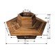 Παγκάκι Γλάστρα 12 ατόμων εξάγωνη - Δ160x85