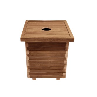 Ξύλινος κάδος απορριμμάτων τετράγωνος | 50x50x65 - 160lt