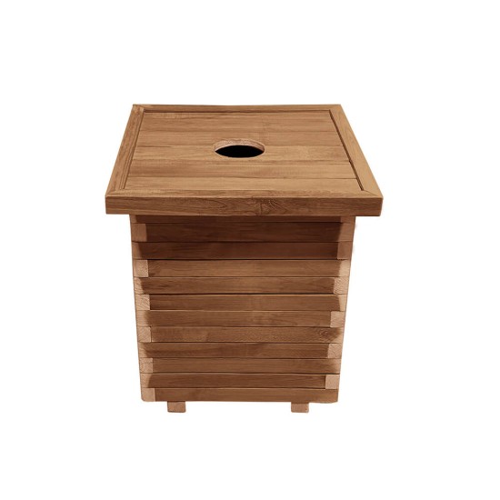 Ξύλινος κάδος απορριμμάτων τετράγωνος | 50x50x65 - 160lt