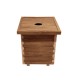 Ξύλινος κάδος απορριμμάτων τετράγωνος | 50x50x65 - 160lt