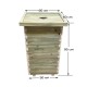 Ξύλινος κάδος απορριμμάτων τετράγωνος | 50x50x94 - 225lt