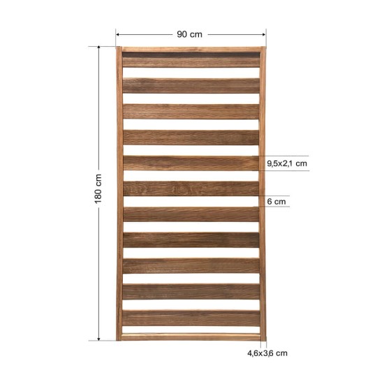 Ξύλινο καφασωτό εξωτερικού χώρου , με μοντέρνος σχεδιασμό και ανθεκτικό σε καιρικές συνθήκες
