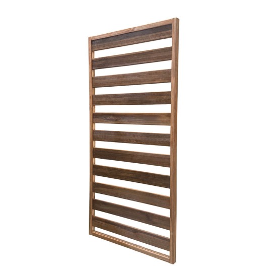 Ξύλινο καφασωτό εξωτερικού χώρου , με μοντέρνος σχεδιασμό και ανθεκτικό σε καιρικές συνθήκες