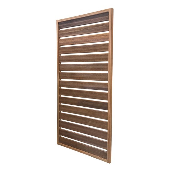 Ξύλινο καφασωτό εξωτερικού χώρου , με μοντέρνος σχεδιασμό και ανθεκτικό σε καιρικές συνθήκες