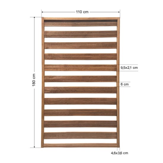 Ξύλινο καφασωτό εξωτερικού χώρου , με μοντέρνος σχεδιασμό και ανθεκτικό σε καιρικές συνθήκες