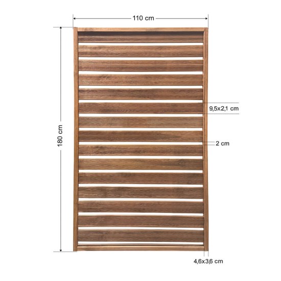 Ξύλινο καφασωτό εξωτερικού χώρου , με μοντέρνος σχεδιασμό και ανθεκτικό σε καιρικές συνθήκες